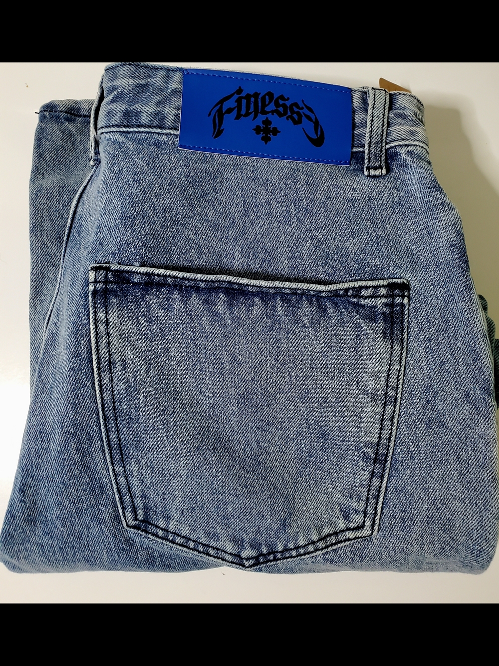 90's Finesse Men's Washed Light Blue Relaxed Jeans Zip Off Shorts